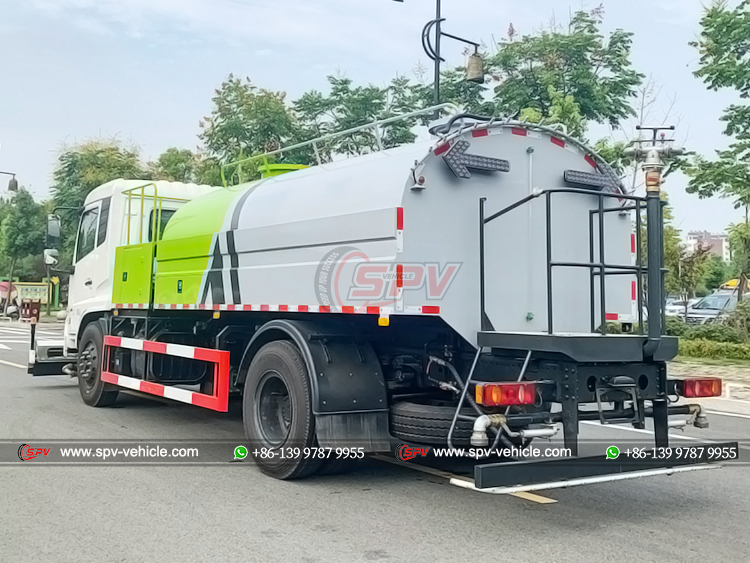 DONGFENG Heavy-duty Road Washer Lorry - Rear Left Side